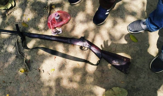 कैलालीमा बेवारिसे अवस्थामा १ थान भरुवा बन्दुक फेला