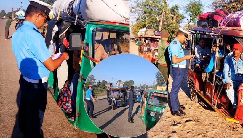 कञ्चनपुरमा चर्को भाडा असुल्ने दुई दर्जन अटो व्यवसायीमाथि कारबाही