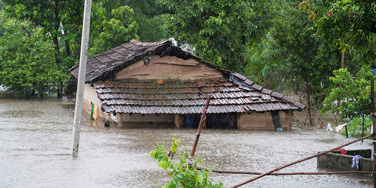 कञ्चनपुरमा बाढी र डुबानबाट डेढ अर्ब बढी मूल्य बराबरको क्षति