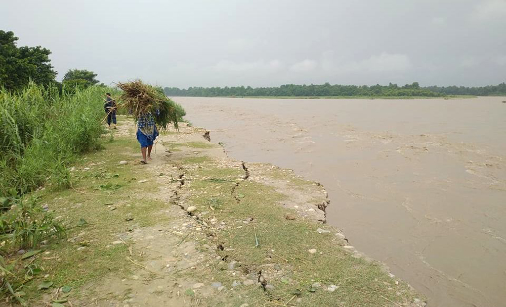 कैलाली र कञ्चनपुरमा नदी कटान नियन्त्रण गर्न बजेट अभाव