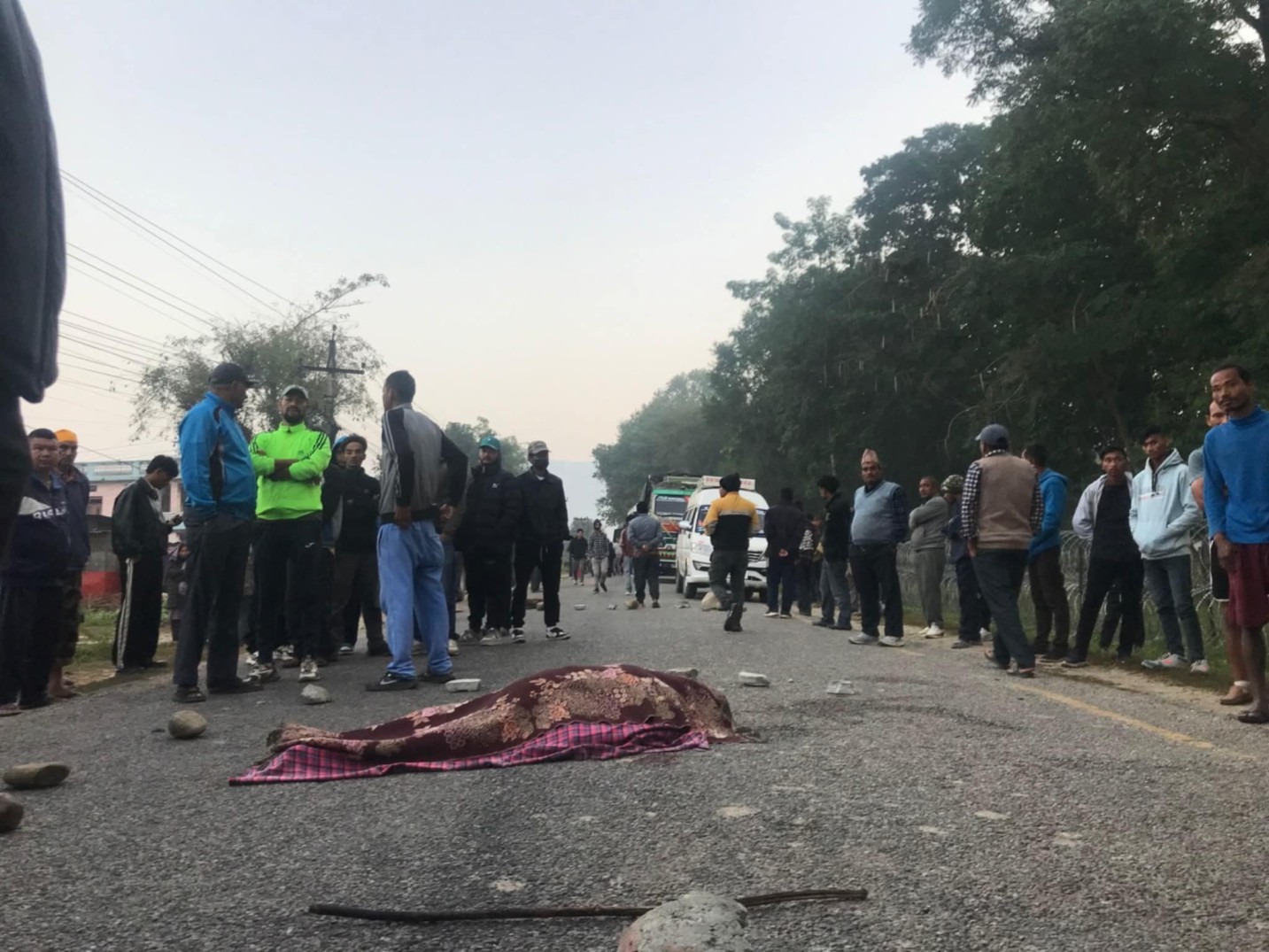 कैलालीको तेघरीमा बसको ठक्करबाट वृद्धाको मृत्यु