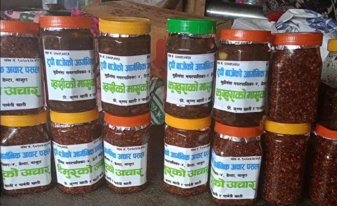 अचारबाट मनग्य आम्दानी गर्दै बाजुराका खाती