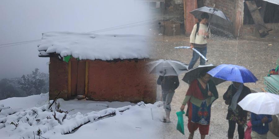 सुदूरपश्चिमसहित आज यी प्रदेशमा हल्का वर्षा र हिमपातको सम्भावना