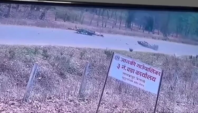 कैलालीको डुडेझारीमा मोटरसाइकल दुर्घटना हुँदा चालकको मृत्यु, ३ जना घाइते