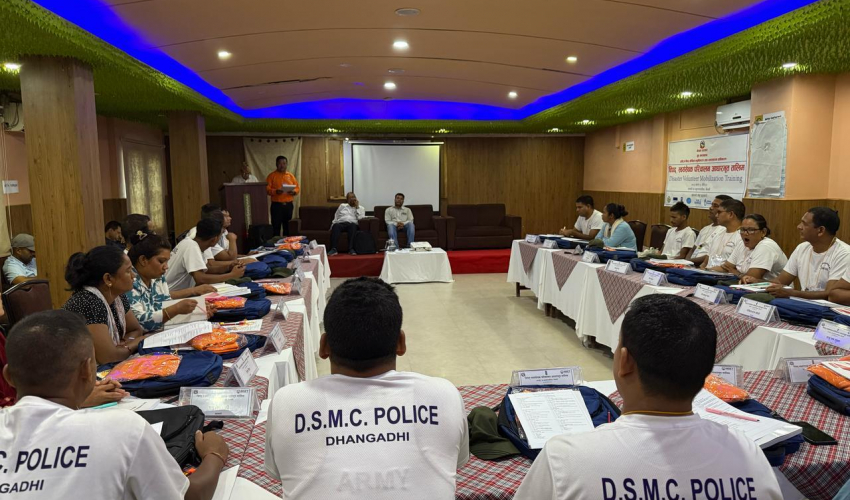 धनगढी उप–महानगरपालिकामा विपद् स्वयंसेवक तालिम सुरु