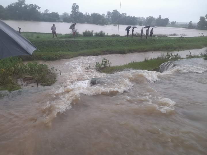 बाढीले कन्चनपुरको चौधर नदीको नहर फुट्यो, बेलडाँडी र बेलौरीका बस्ती जोखिममा