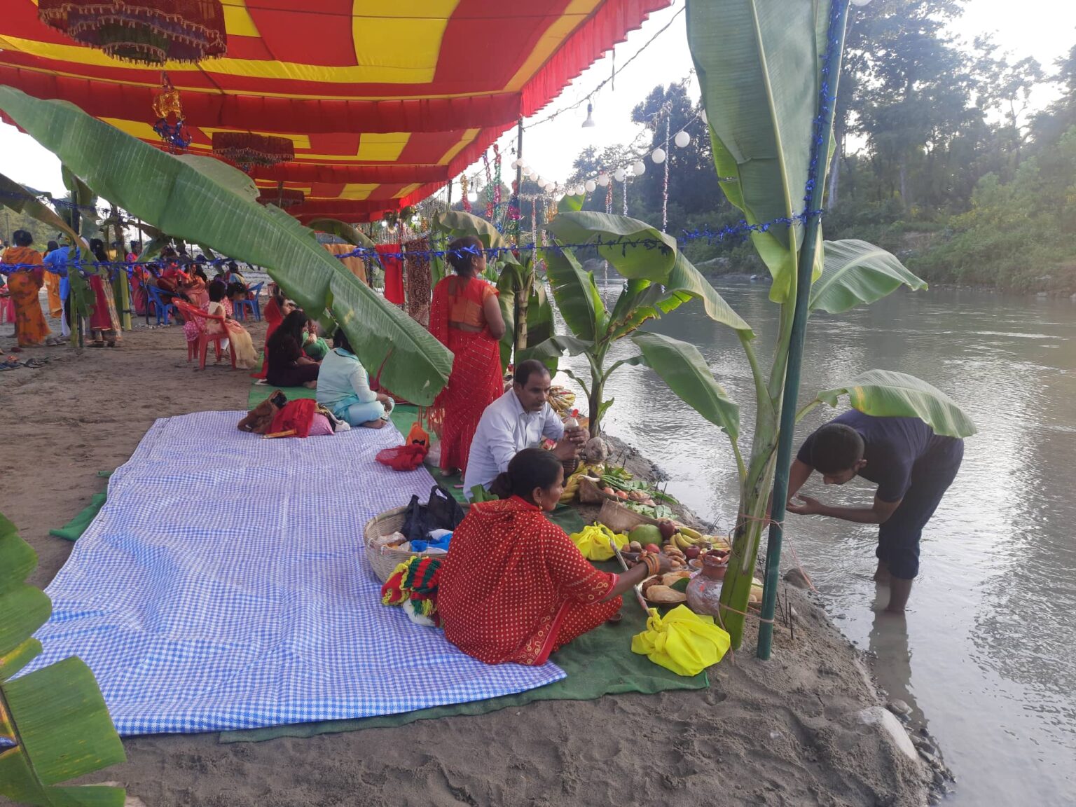 तिहार सकियो, मोहना घाटमा छठको तयारी शुरु