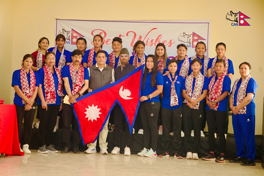 नेपाली महिला क्रिकेट टोली हङकङ प्रस्थान