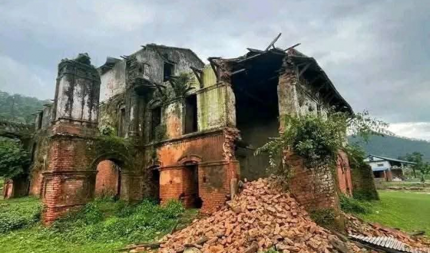 भत्किन थाल्यो ९८ वर्ष पुरानो गर्भाको शमशेरगञ्ज दरबार