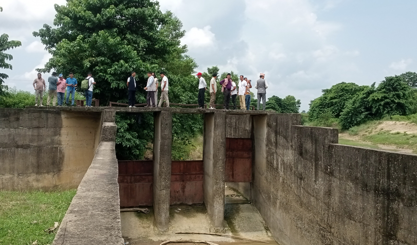 कैलालीमा ५६ वर्षअघि निर्माण गरिएको गुर्गी सिँचाइ आयोजना अलपत्र