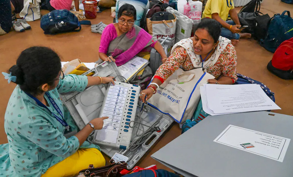 भारतमा लोकसभाको सातौं चरणको चुनावमा झन्डै ६० प्रतिशत मतदान