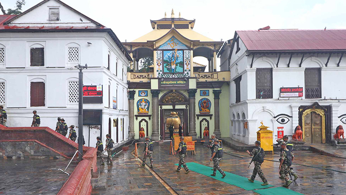 अख्तियारको टोली पशुपतिमा, मन्दिर खाली गराएर सुरक्षा घेराभित्र जलहरी जाँच