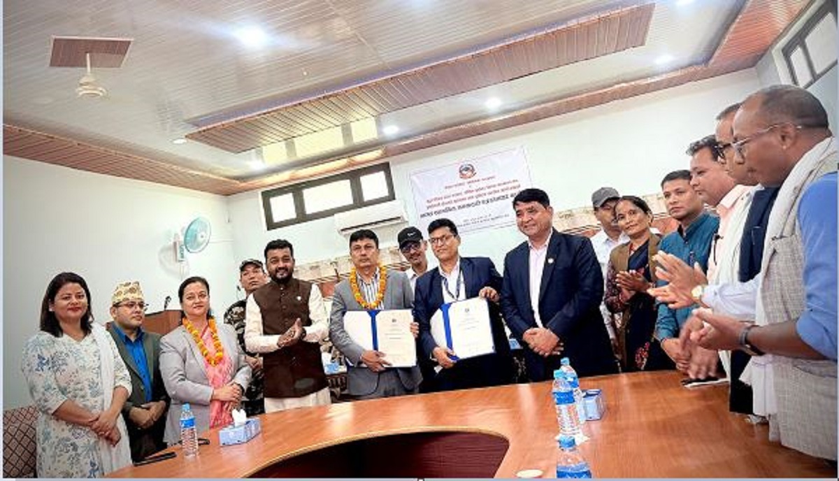 लागत सहभागिता समझदारी पत्रमा हस्ताक्षर
