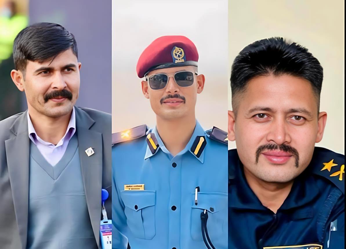 कैलालीका न्यौपाने दाजुभाई, तिनैजना प्रहरी अधिकृत